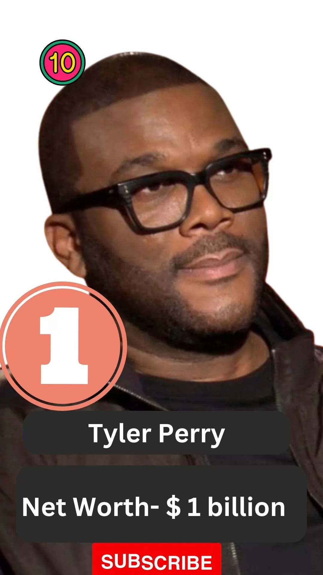 Tyler Perry in position 1 on the richest actor list